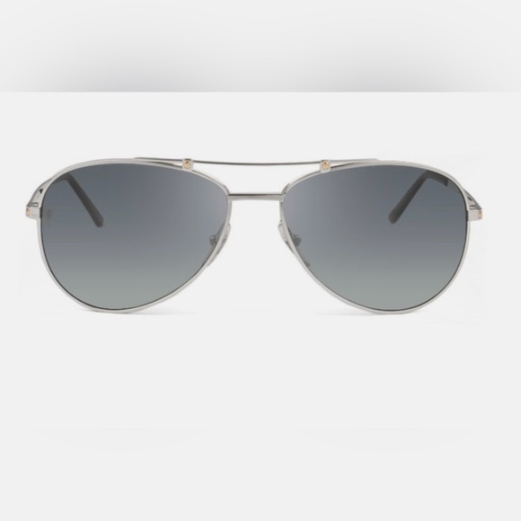 Cartier Silver Aviator Sunglasses
